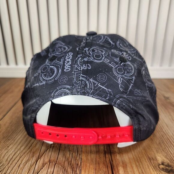 ESports Champion ESX360 Pro Series Hat Cap Snapback Black Red Gaming Games Sport - Picture 5 of 10